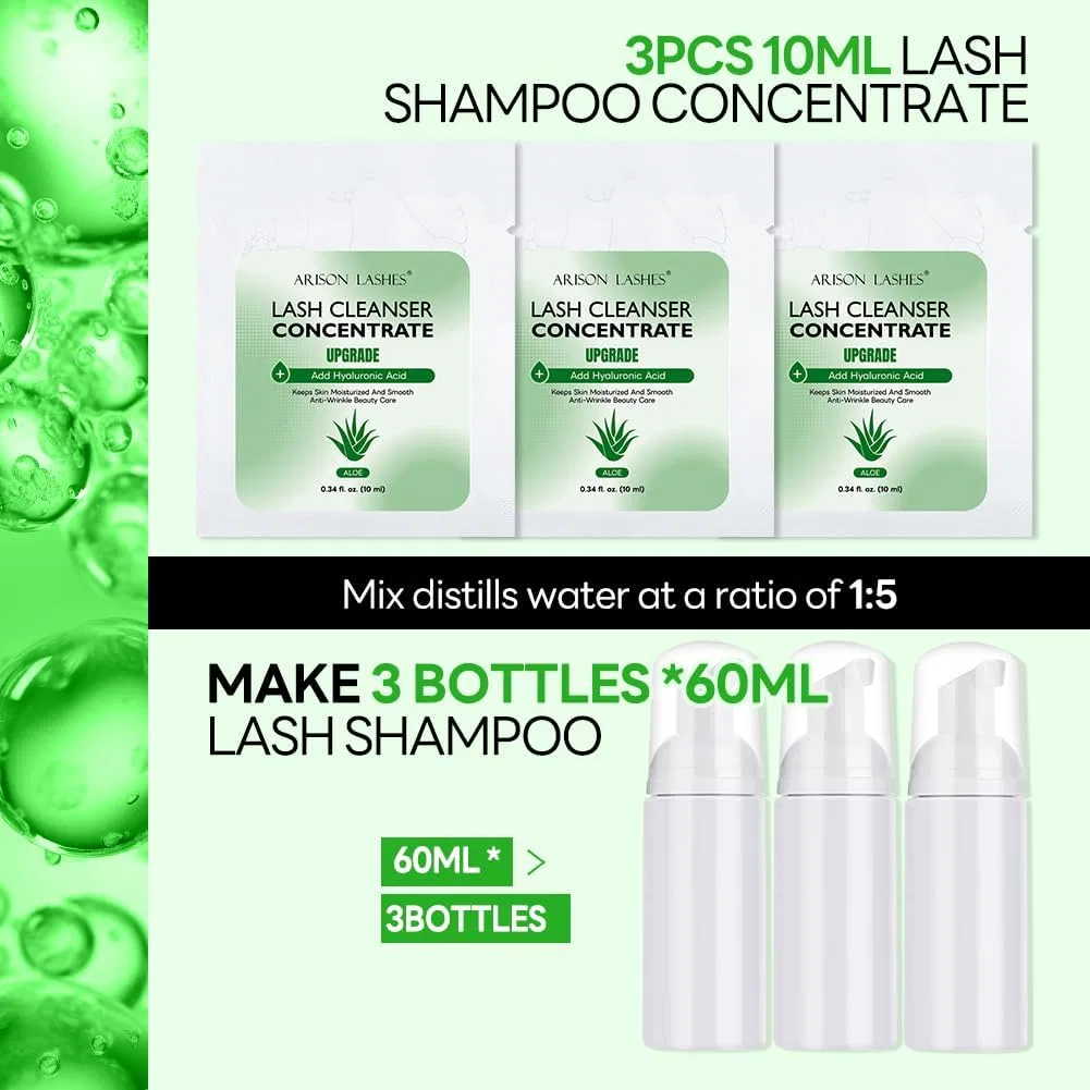 Средство для снятия макияжа с ресниц Arison Lashes концентрированное 30 мл аромат алоэ — фото 3