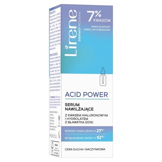 

Увлажняющая сыворотка для сухой кожи 30мл Lirene Acid Power, Синий, Увлажняющая сыворотка для сухой кожи 30мл Lirene Acid Power