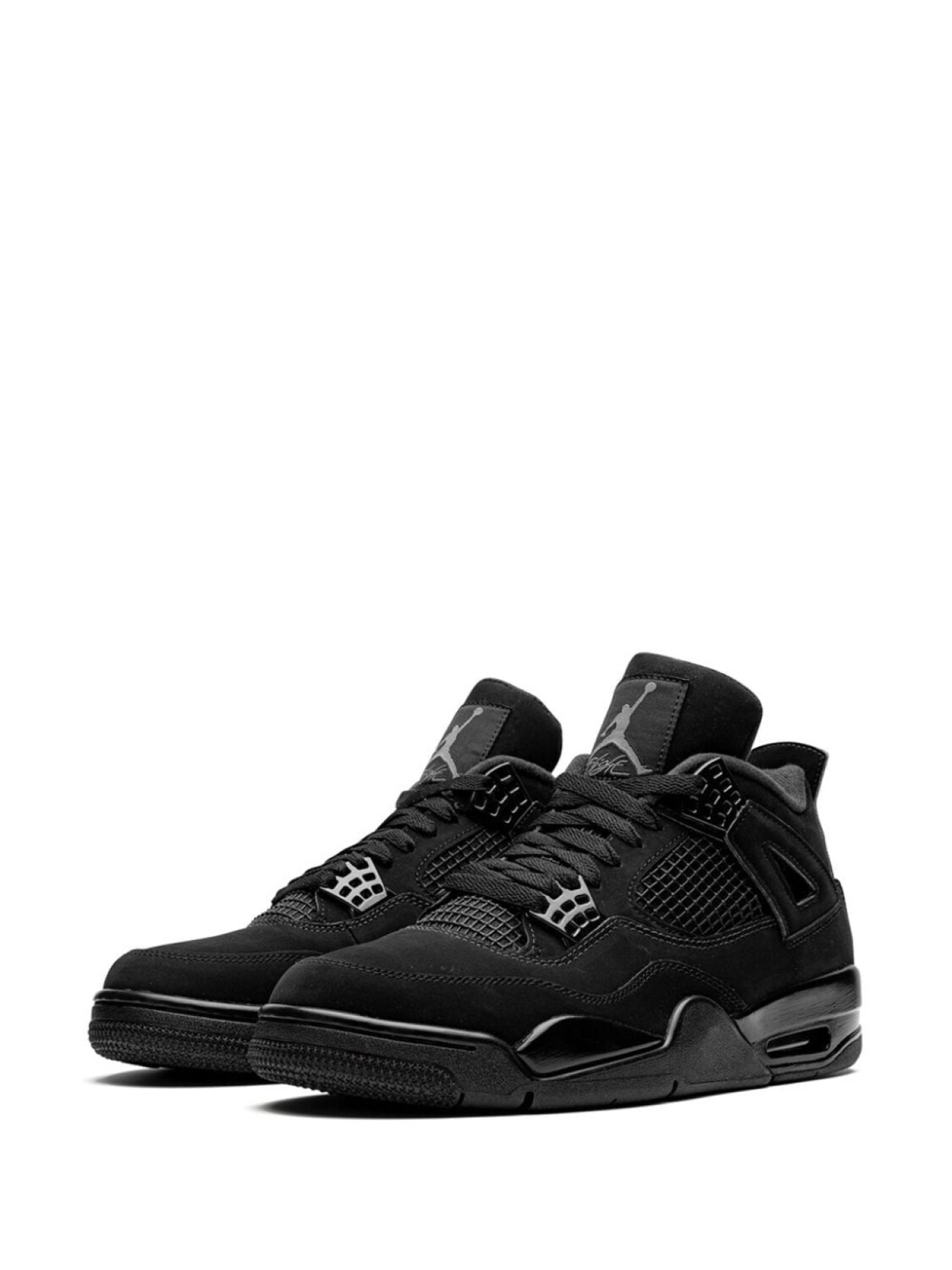 Кроссовки Air 4 Retro Black Cat 2020 Jordan, черный — фото 2