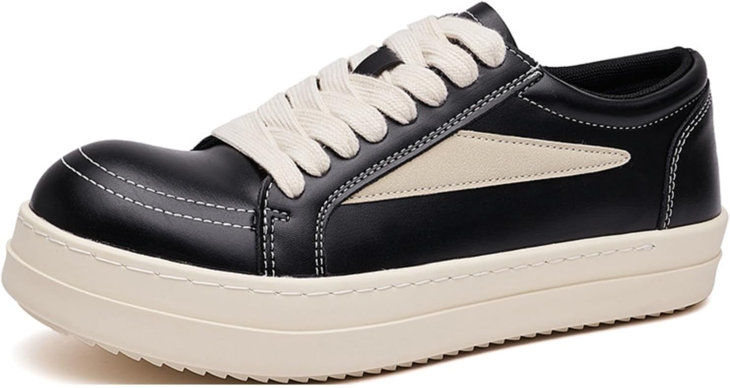 

Мужские кроссовки на платформе Azttoztto - шнурованные туфли-лифтеры с эффектом увеличения роста для повседневной носки, черный