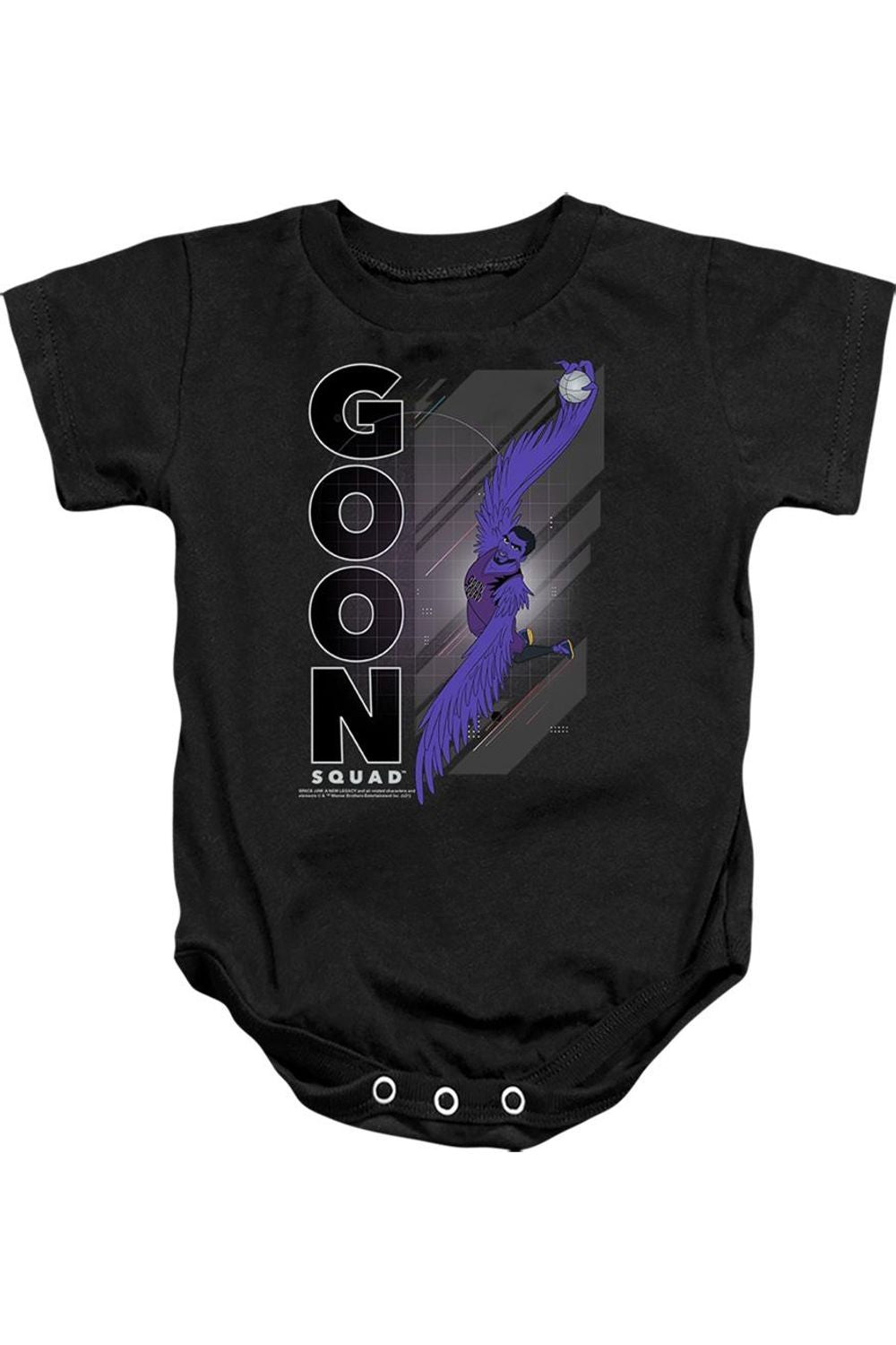 

Детский комбинезон Space Jam 2 The Brow на кнопках Gildan, черный