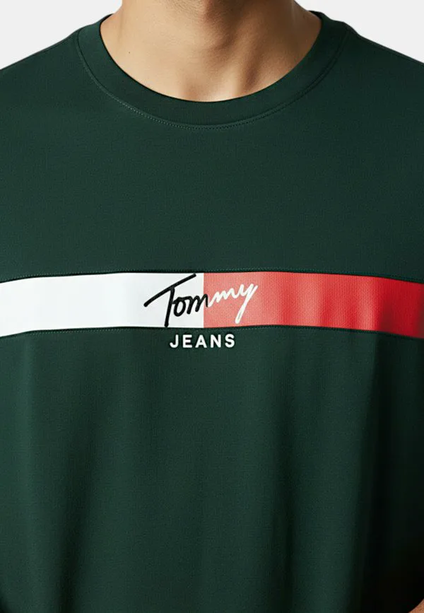 Футболка с принтом Tommy Hilfiger, Verde — фото 4