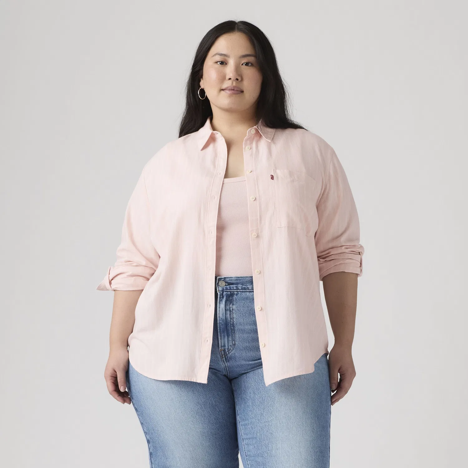 Рубашка Darlene (большого размера) Levi's, Pink — фото 3