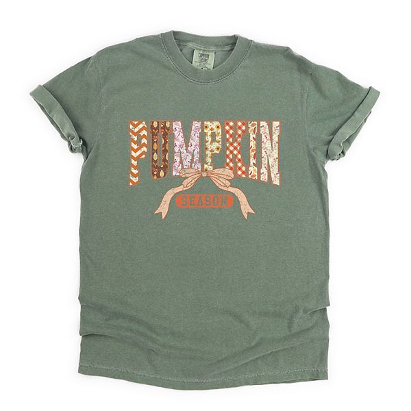 

Футболка с принтом в стиле Pumpkin season Simply Sage Market, Moss