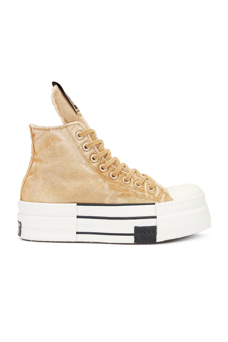 

Высокие кроссовки DBL Drkstar из коллаборации с Converse Drkshdw By Rick Owens, цвет Overdyed Blonde