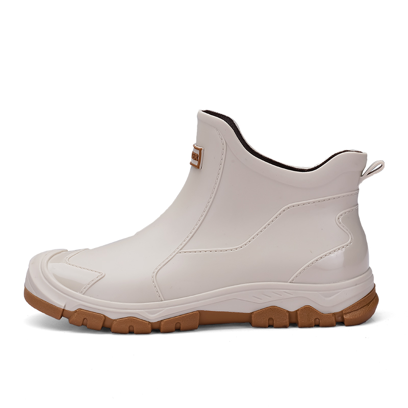 

LONGYING Мужские резиновые сапоги бежевые, цвет Beige