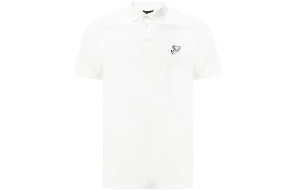 

EMPORIO ARMANI Белая поло для мужчин, Белый, EMPORIO ARMANI Белая поло для мужчин