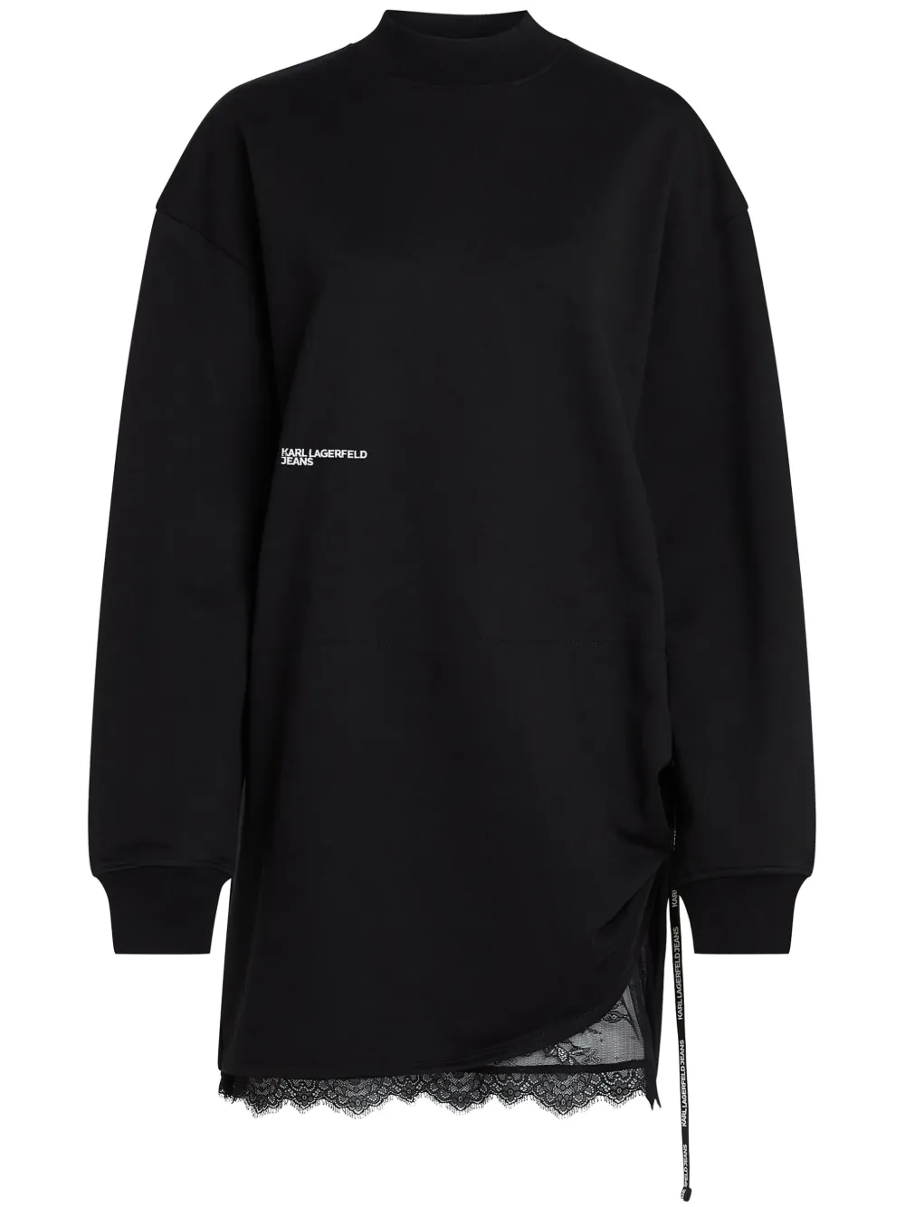 

Платье с кружевом Karl Lagerfeld Jeans, черный