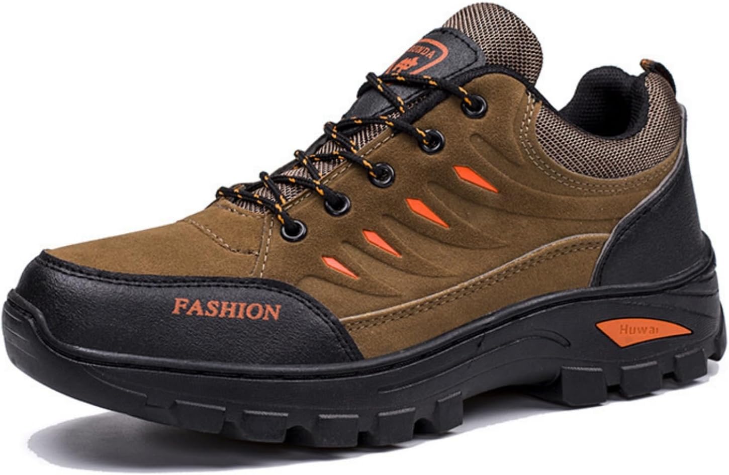 

Мужские зимние утепленные теплые походные ботинки с кожаной водонепроницаемой и противоскользящей конструкцией, шнуровка, рабочая обувь для активного отдыха и спорта, подходит для работы на ферме, вождения и т.д Houdbdol, коричневый