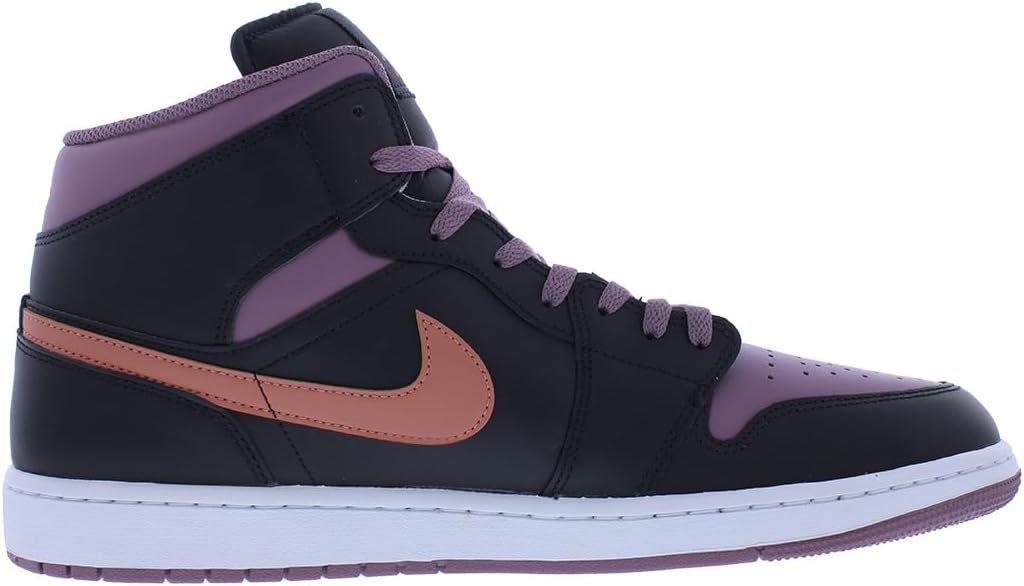 Мужские кроссовки Nike Air Jordan 1 Mid SE, черный/оранжевый — фото 3