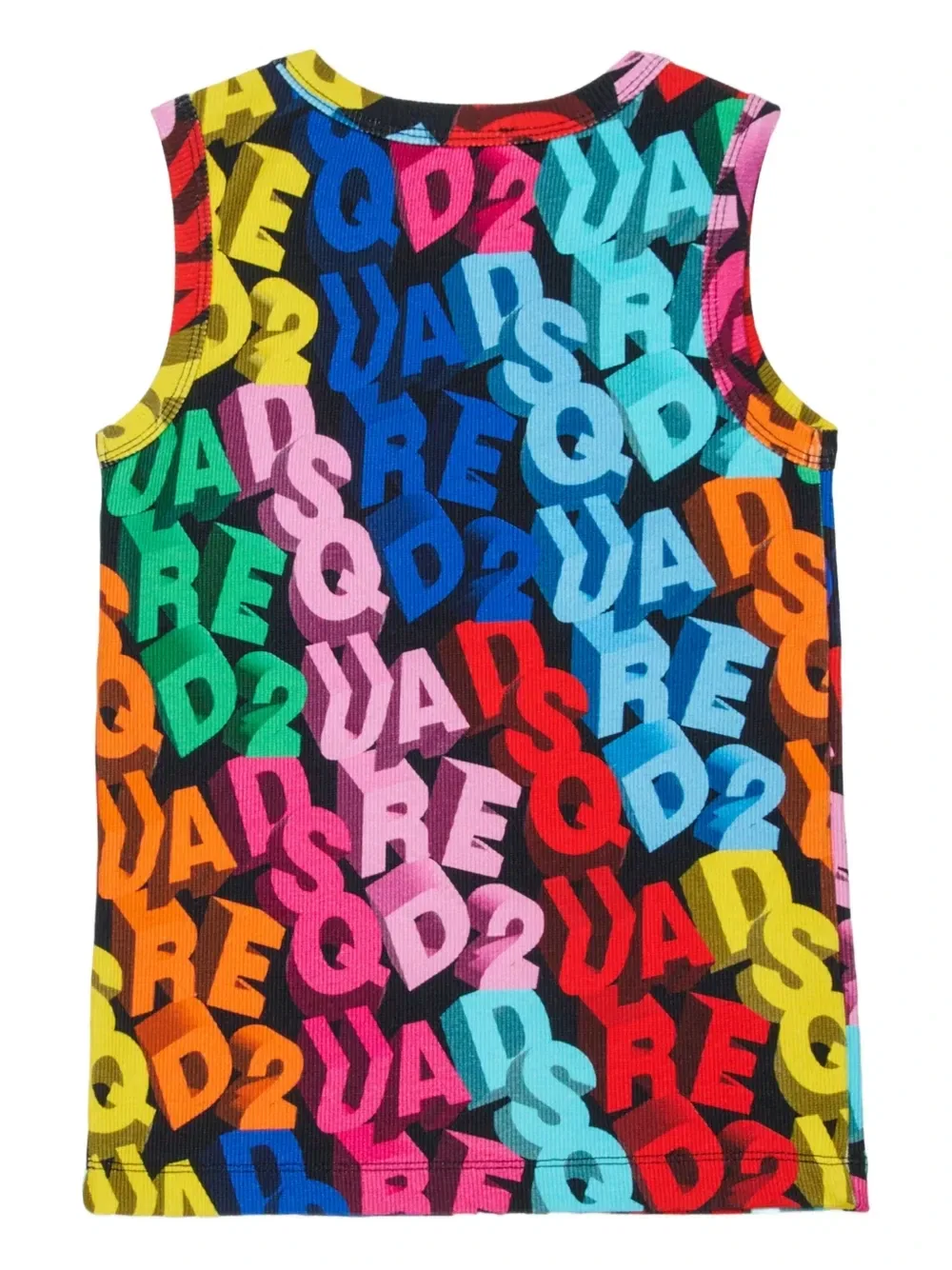 Топ с графичным узором Dsquared2 Kids, черный — фото 2
