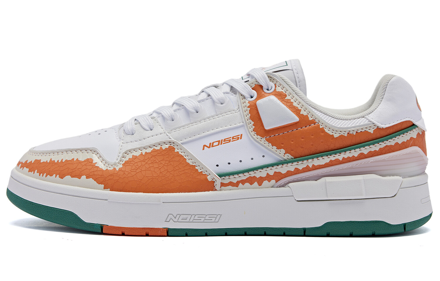 

Кроссовки для скейтборда Mortise And Wood Zero для мужчин с низким верхом белого цвета Qiaodan, цвет White-orange-green, Белый, Кроссовки для скейтборда Mortise And Wood Zero для мужчин с низким верхом белого цвета Qiaodan, цвет White-orange-green