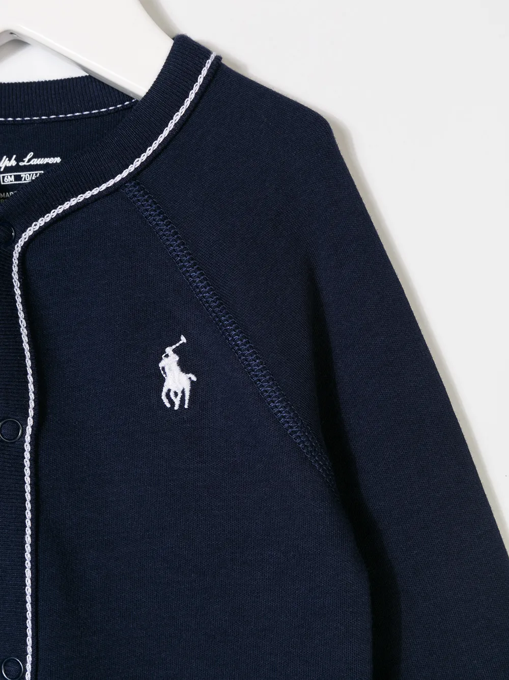 Пижама с вышивкой логотипа POLO RALPH LAUREN KIDS, синий — фото 3