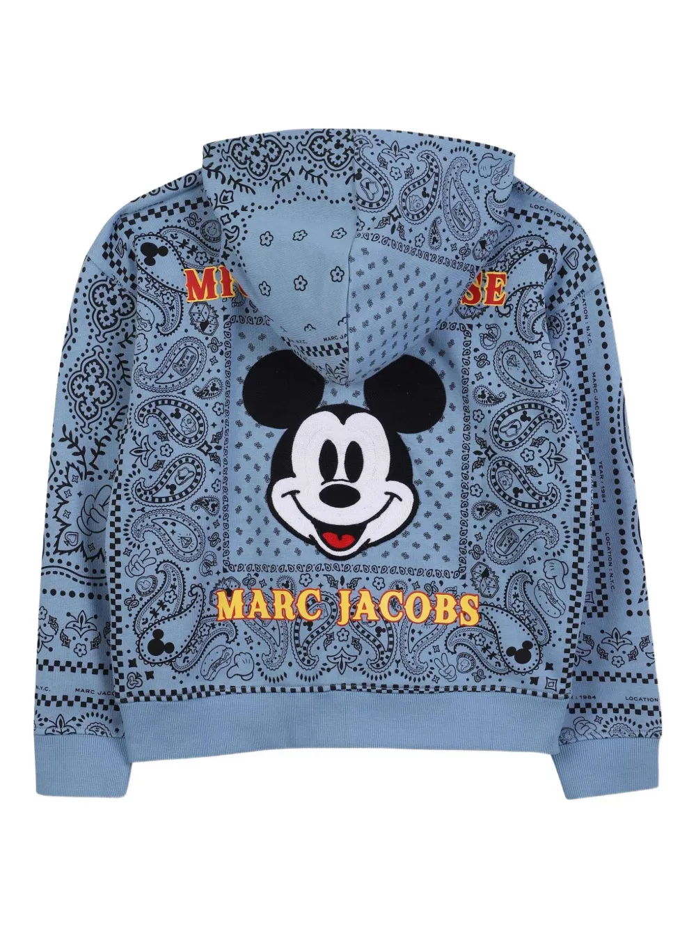 Худи на молнии с принтом из коллаборации с Disney Marc Jacobs Kids, синий — фото 2