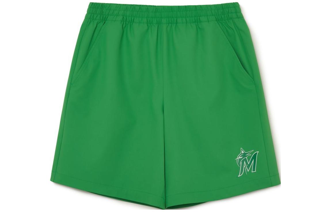 

Бейсбольные шорты повседневные унисекс зеленые MLB