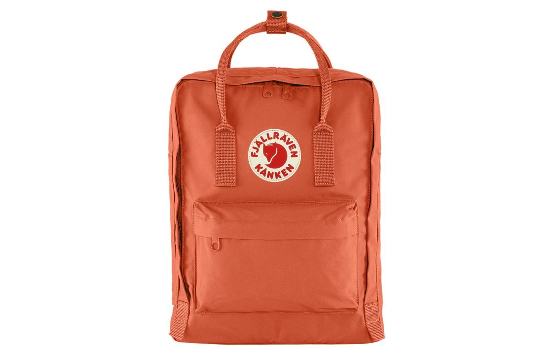 

Fjallraven Рюкзак kanken mountaineering double shoulder outdoor bag ethenyl 16l luo wen red unisex