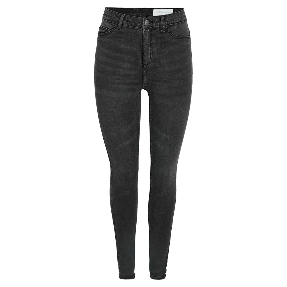 

Джинсы Noisy May Callie Skinny Fit Vi481Bl high waist, серый