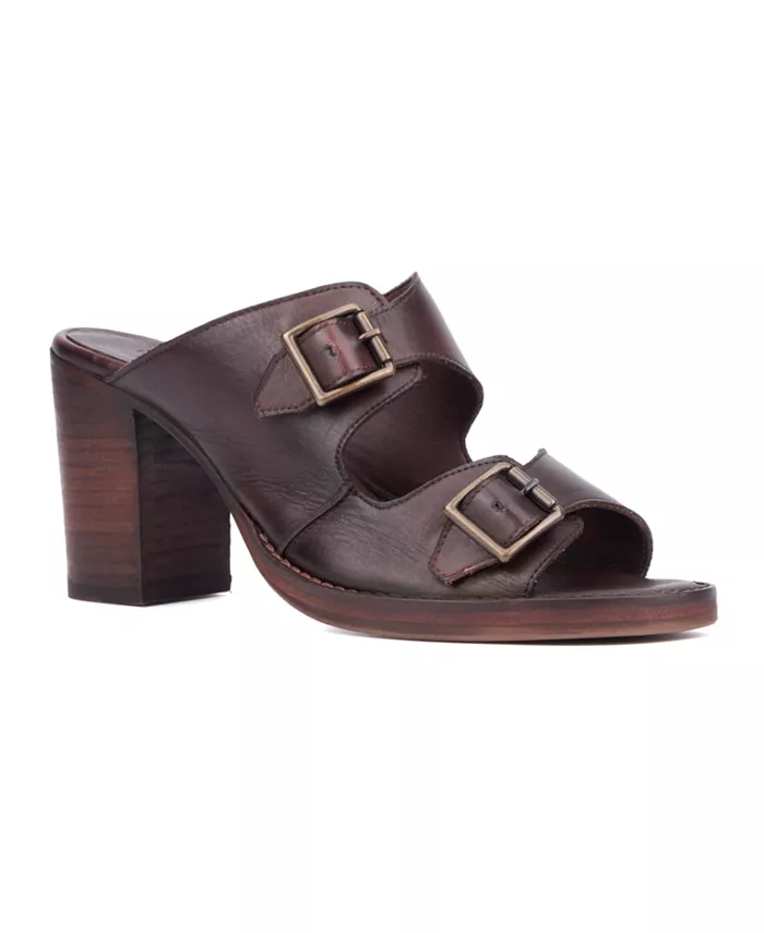 Женские босоножки Lidia на каблуке Vintage Foundry Co, коричневый