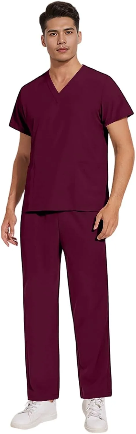 

Мужской комплект униформы Wenkomg1: рубашка и брюки с карманами