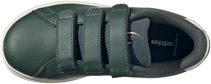 Кроссовки Adidas для детей и унисекс Star Wars Mandalorian Advantage (маленький ребенок), слоновая кость/туманный нефрит — фото 4