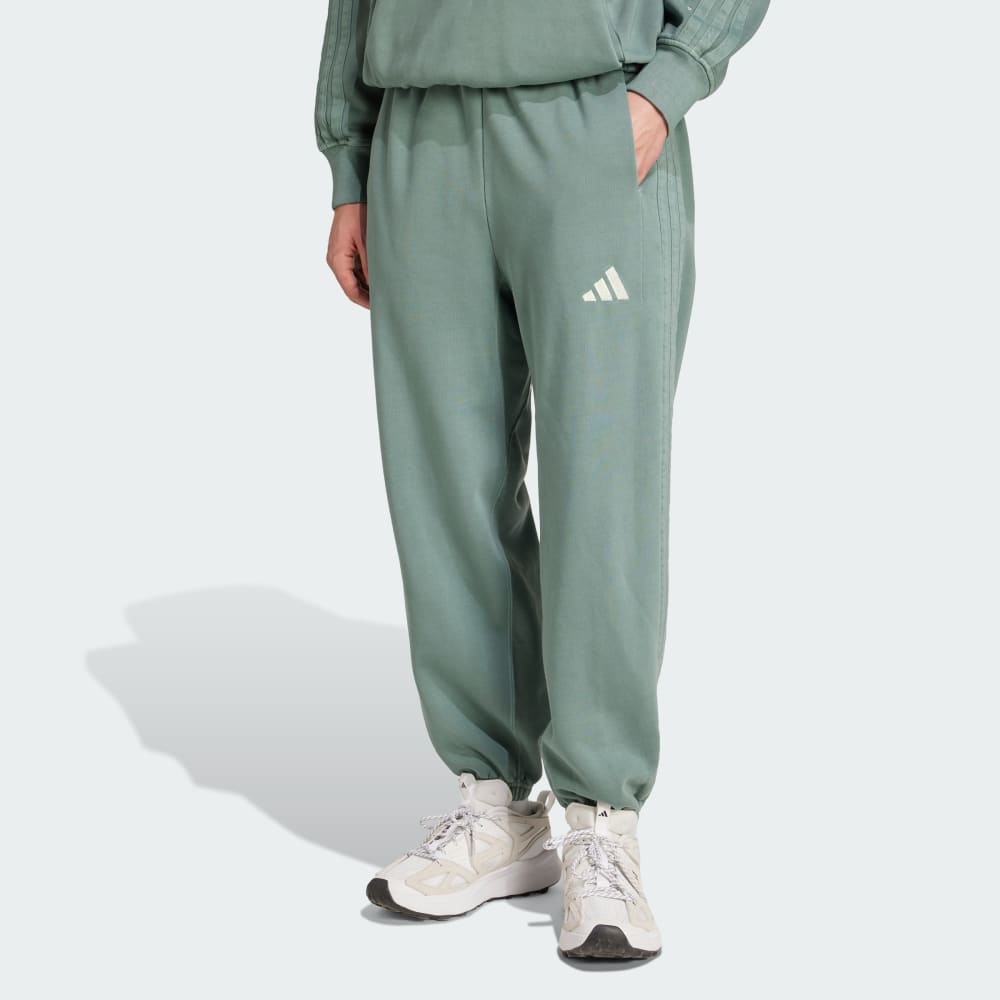 

Спортивные брюки Adidas ALL SZN Fleece Washed Loose Pants, цвет Aurora Ivy