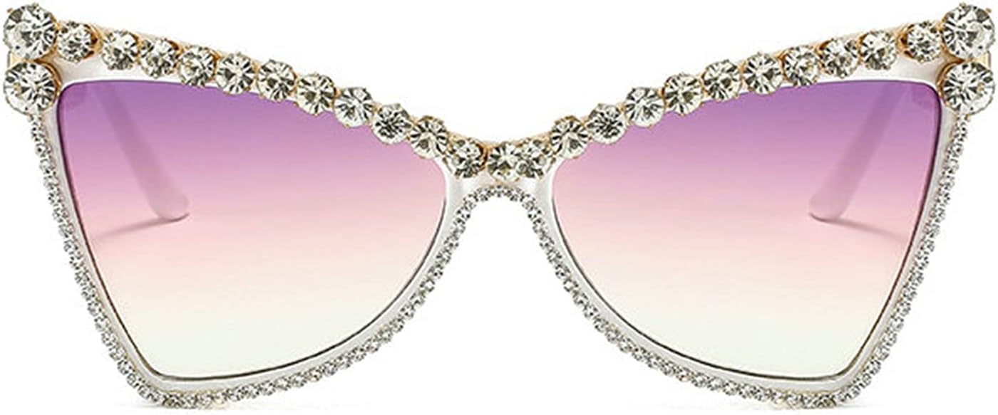 

Солнцезащитные очки Willochra Diamond Cat Eye для женщин, с бриллиантами и стразами, большие солнцезащитные очки для мужчин, 2021 год, ретро-очки, винтажные, с защитой от УФ-излучения UV400, Purple