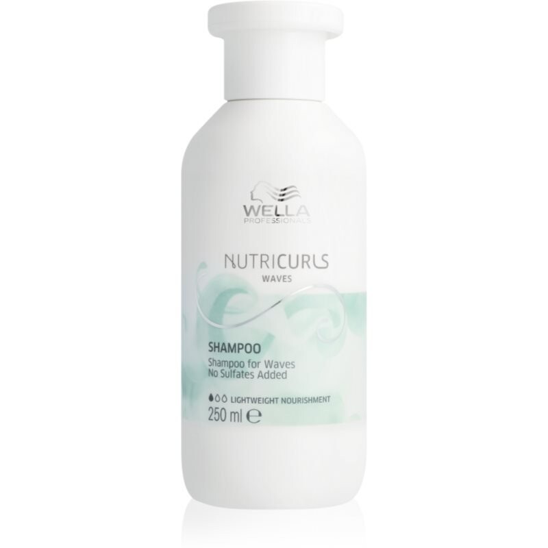 

Wella Professionals Nutricurls Waves легкий увлажняющий шампунь для вьющихся волос 250 мл