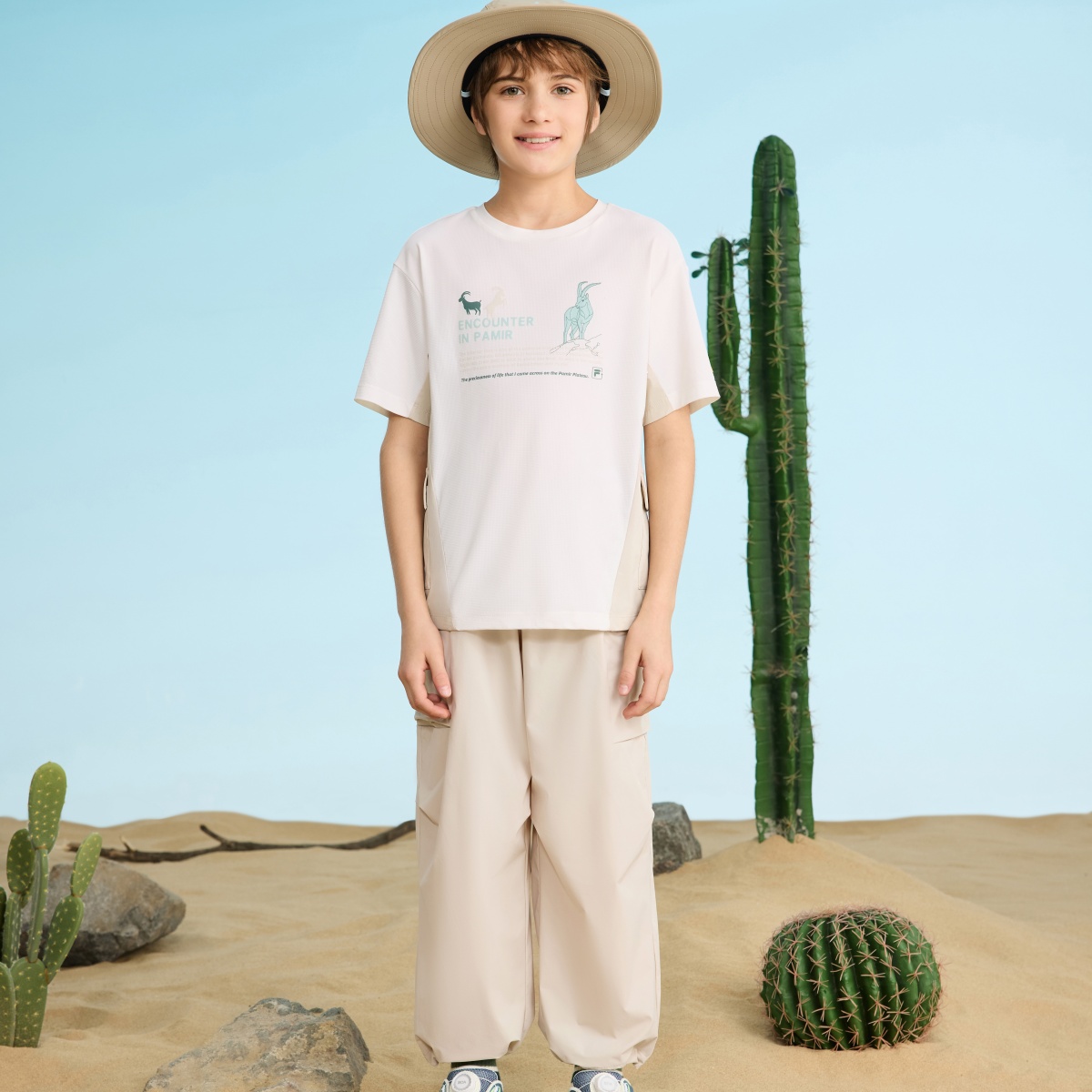 FILA KIDS Футболка cloud white для подростков — фото 4