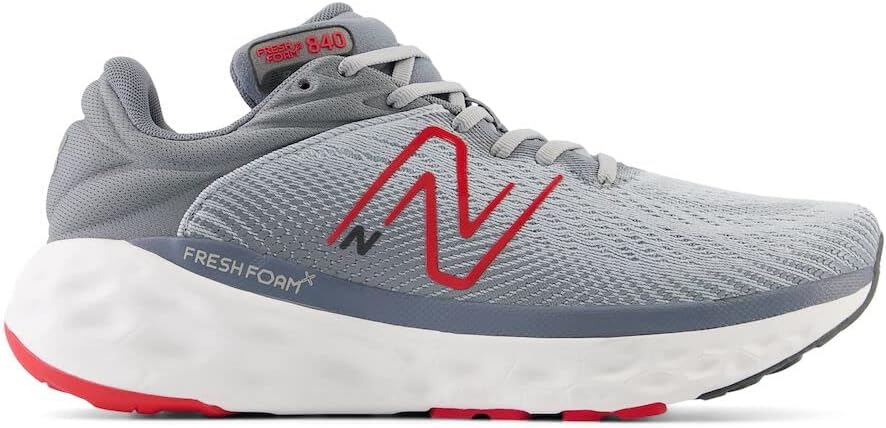 Мужские кроссовки для бега New Balance Fresh Foam X 840 V1, красный/серый — фото 3