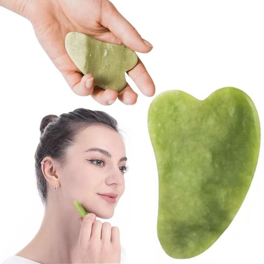 

Массажная пластина для лица Jade Gua Sha, Korbi