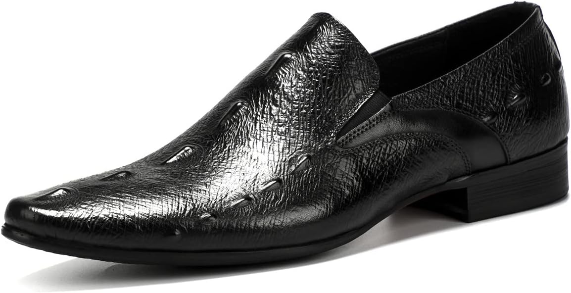 

Мужские лоферы Santimon на шнуровке, с отделкой под аллигатора, формальные кожаные лоферы, удобные, стильные деловые туфли для прогулок, черный