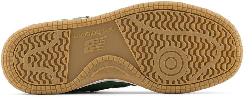 Детские кроссовки New Balance 480 V1 на шнуровке для мальчиков, белый/зеленый — фото 2
