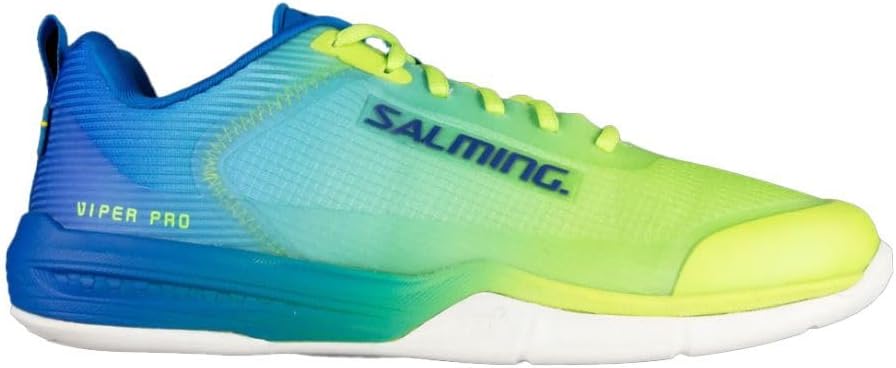 

Мужские низкие кроссовки для сквоша Salming Viper Pro (5 цветов в наличии) (не оставляют следов) (для пиклбола, ракетбола, падела, крытых кортов), синий/зеленый