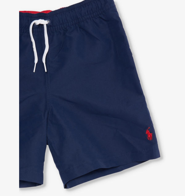 Плавки-Шорты Brand-Embroidery прямого кроя для детей 2–7 лет Polo Ralph Lauren, синий — фото 2