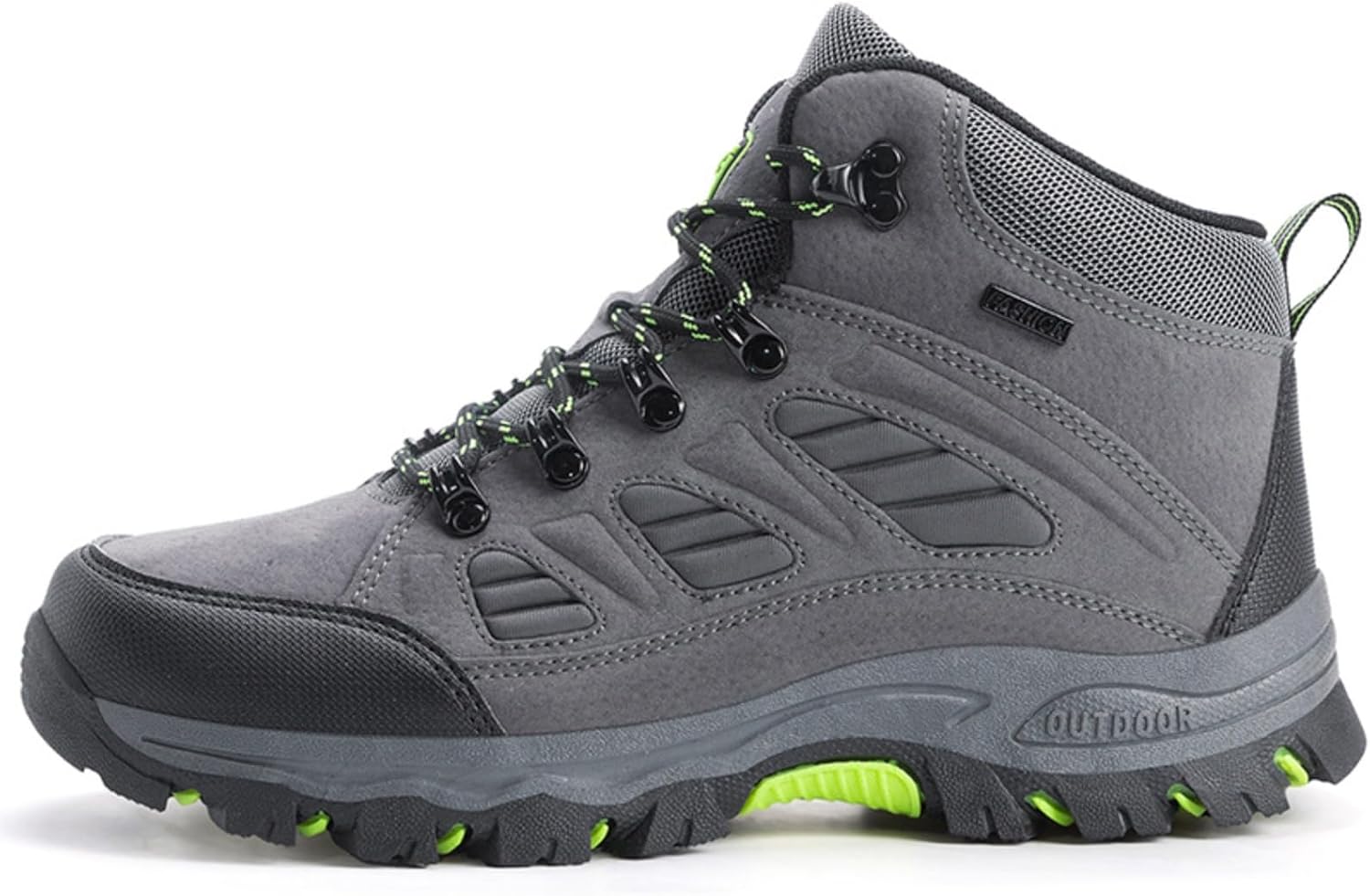 

Унисекс высокие кроссовки с массивной подошвой для альпинизма, всесезонные противоскользящие походные и скалолазные кроссовки, обувь для улицы из искусственной кожи и сетки Azttoztto, серый