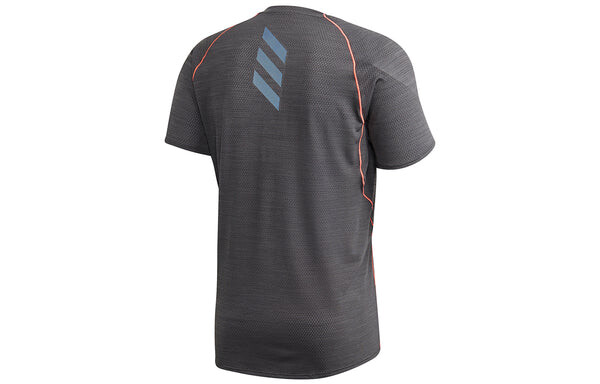 Футболка adidas Runner Tee Running Sports Training Quick Dry Short Sleeve Gray, серый — фото 2