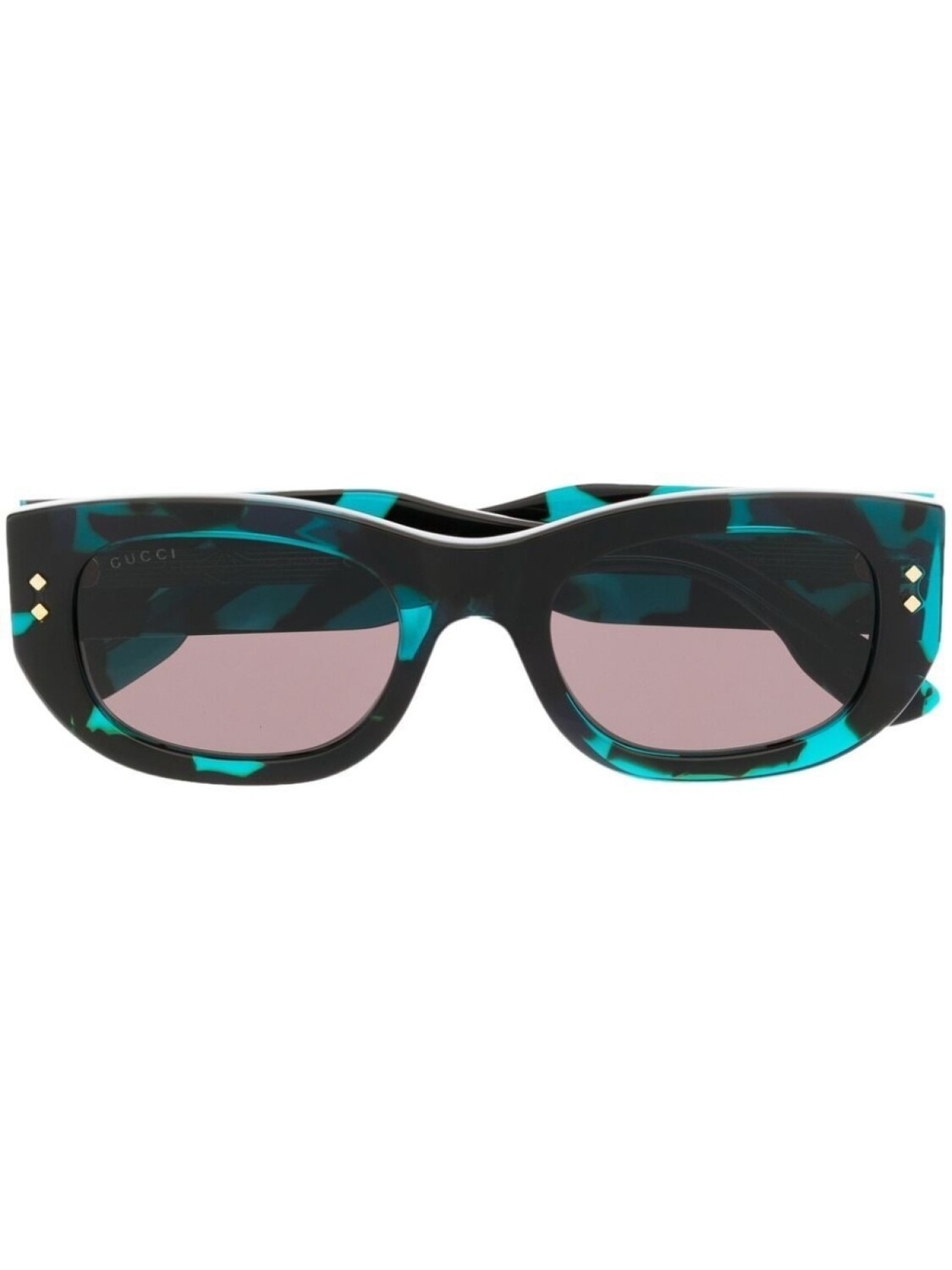

Gucci Eyewear солнцезащитные очки в квадратной оправе, синий