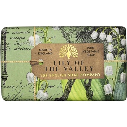 

The English Soap Company Юбилейное обернутое мыло-кусок Лилия с маслом ши, увлажняющее мыло для лица и тела с ароматом ландыша 190 г