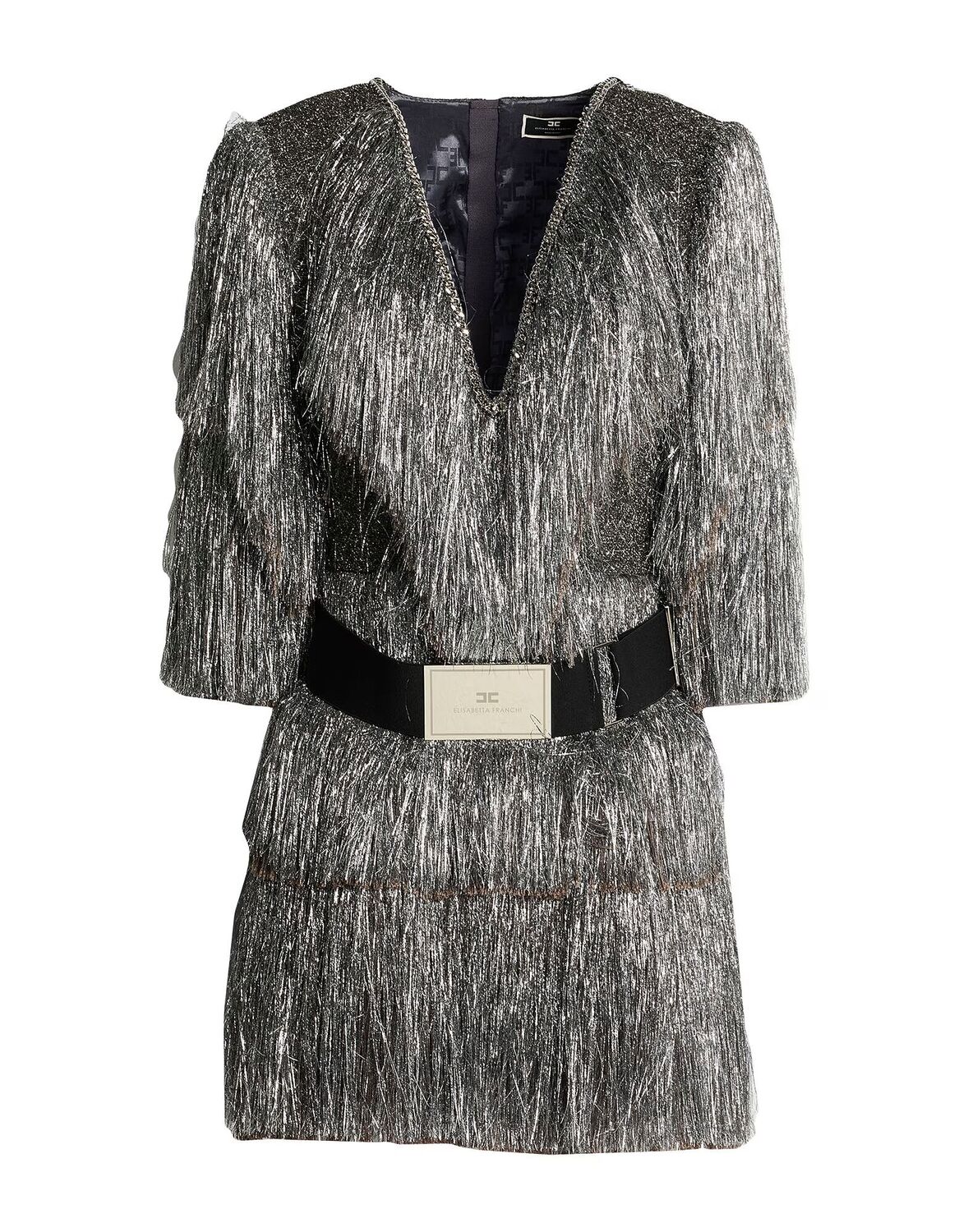 

Мини-платье Elisabetta Franchi, серебряный