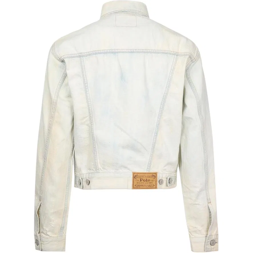 Джинсовая куртка SS25 Loose Fit женская Polo Ralph Lauren, Washed Light Blue — фото 3
