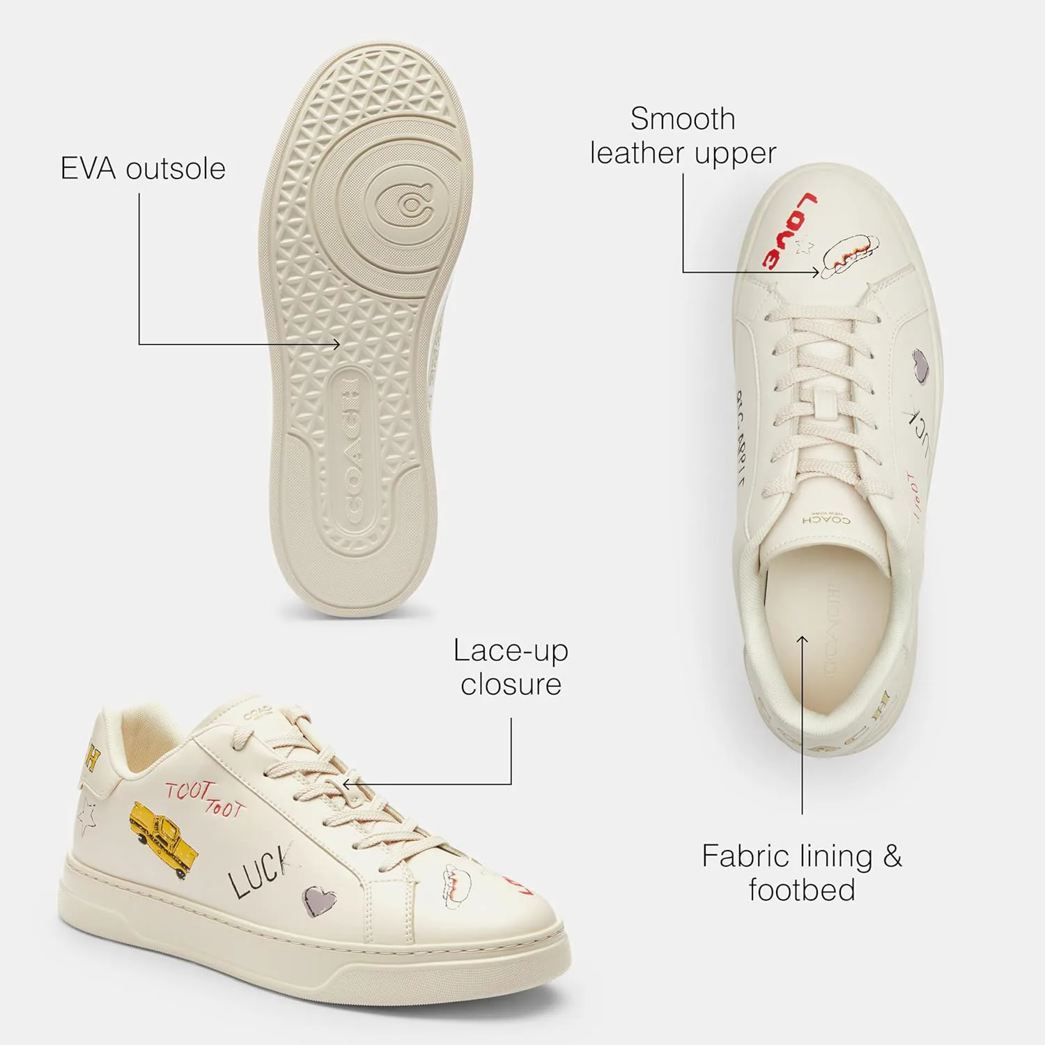 Мужские кроссовки Coach High Line Low Top, черный — фото 4
