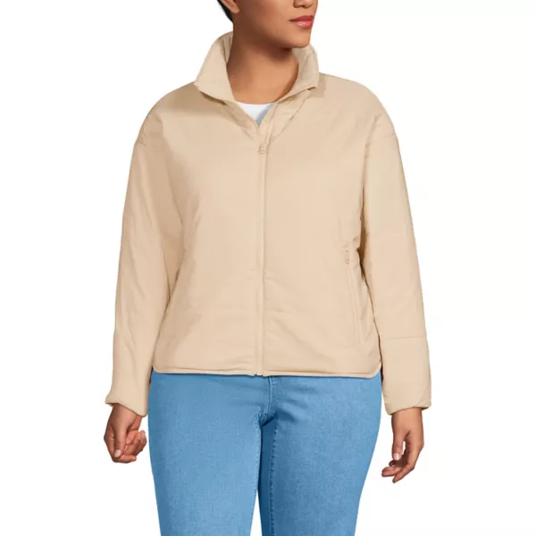 

Утепленная куртка Wanderfree больших размеров Lands' End, цвет champagne