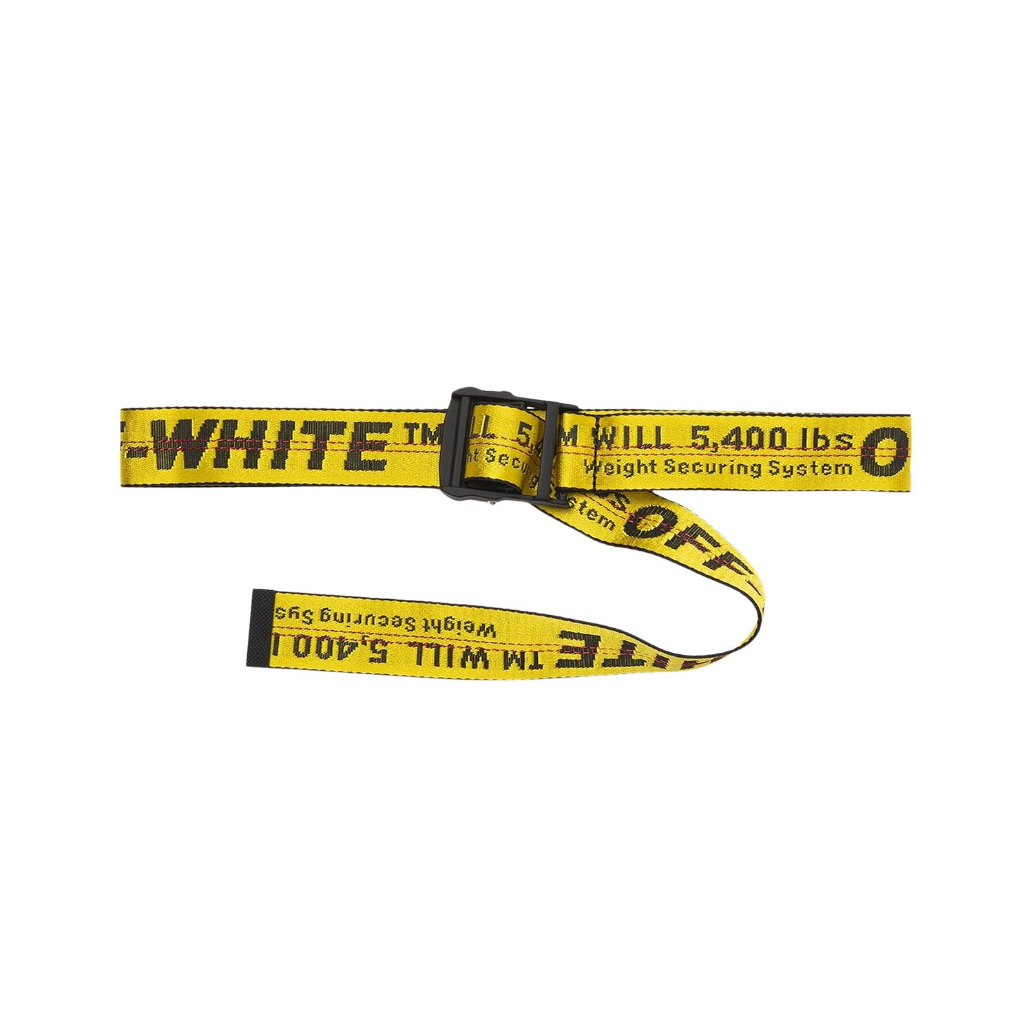 

Классический индустриальный ремень Off-White Желтый/Черный