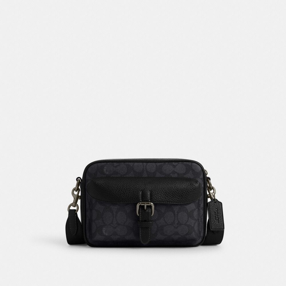 

Сумка через плечо Warner COACH, цвет gunmetal/charcoal/black