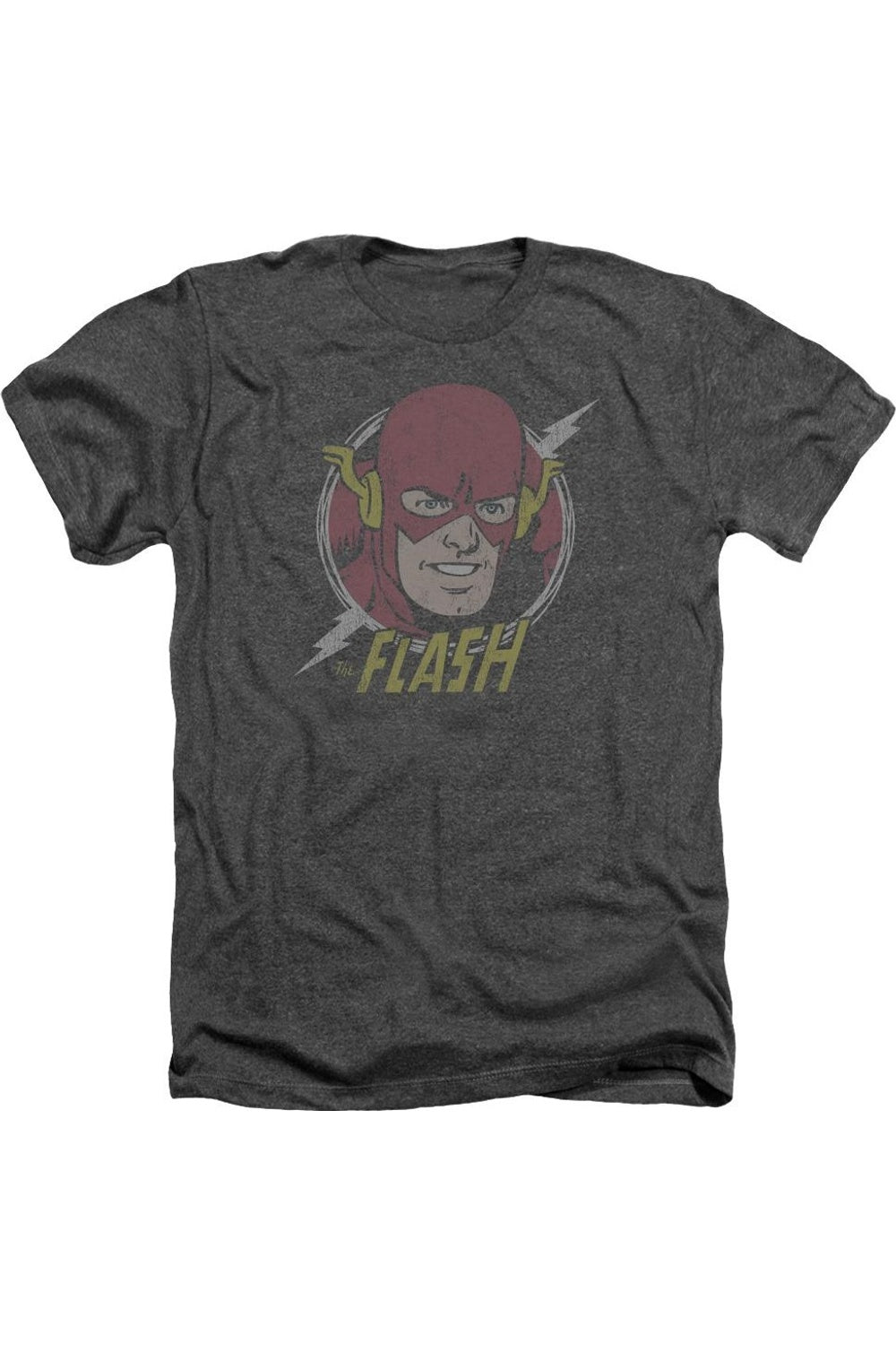 

Футболка / футболка для взрослых DC Comics Flash Vintage Voltage Heather Gildan, цвет charcoal