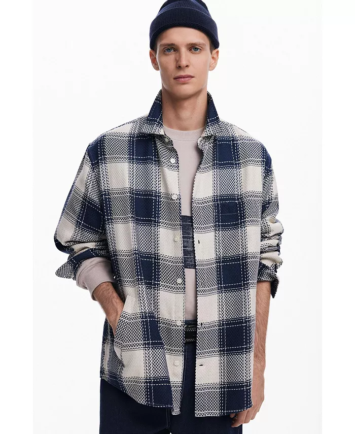 

Мужская рубашка в клетку Desigual, синий