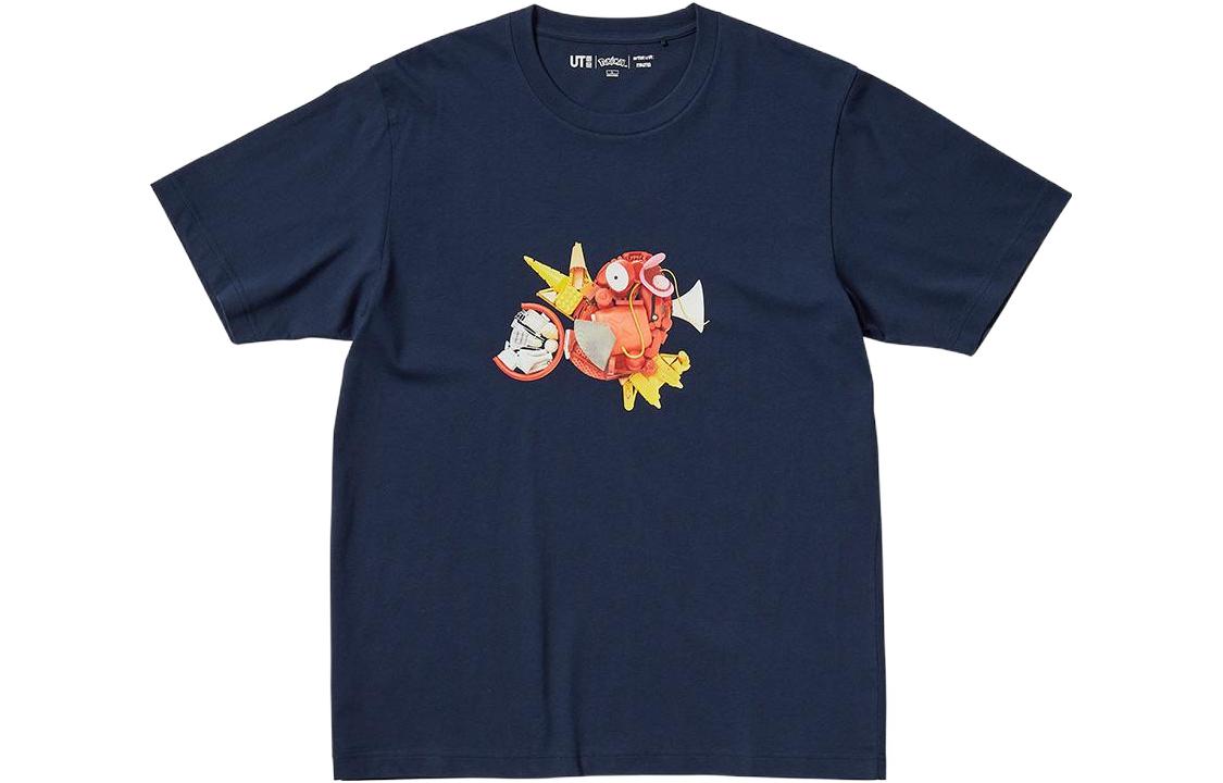 Футболка Uniqlo Pokémon Collaboration Collection унисекс темно-синяя — фото 2