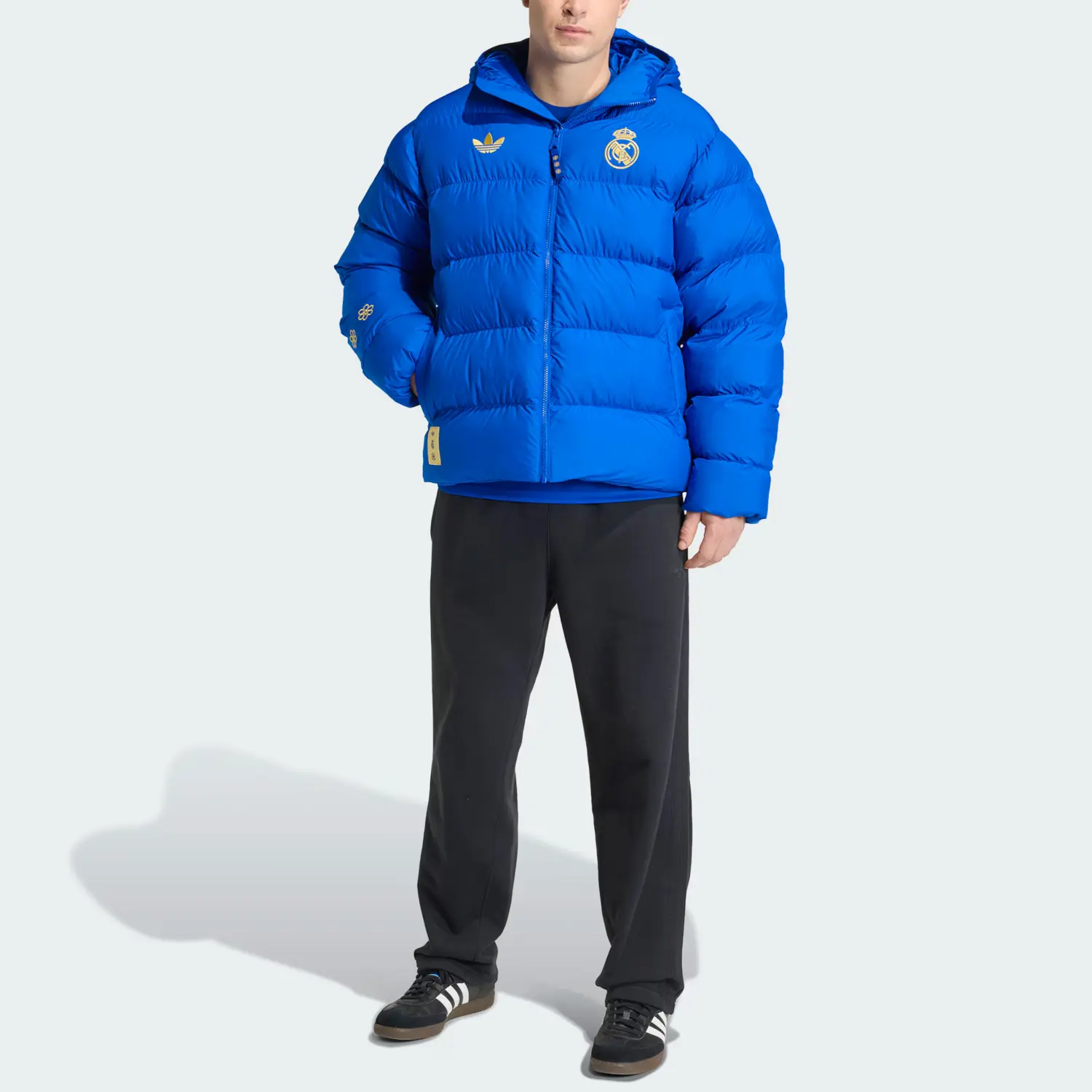 Куртка-пуховик Real Madrid FW25 для мужчин Adidas Originals, royal синий — фото 3