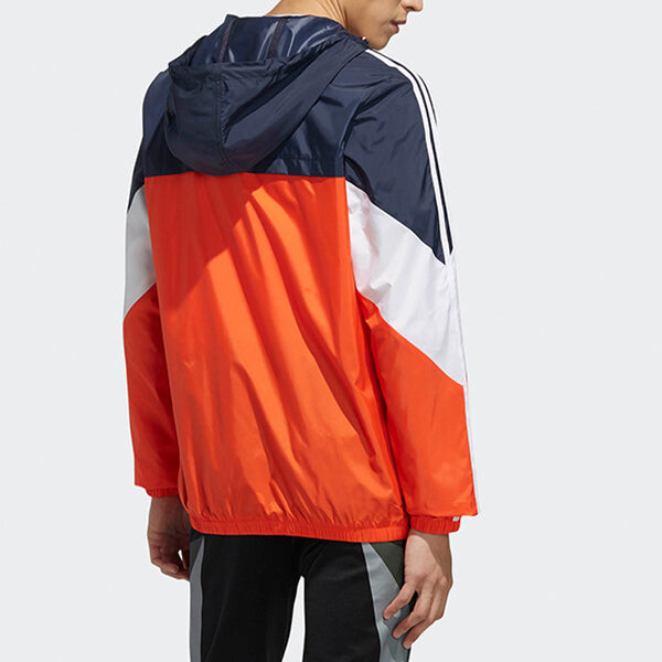 Ветровки neo m cs ris wb colorblock athleisure casual спортивная куртка Adidas, оранжевый — фото 4