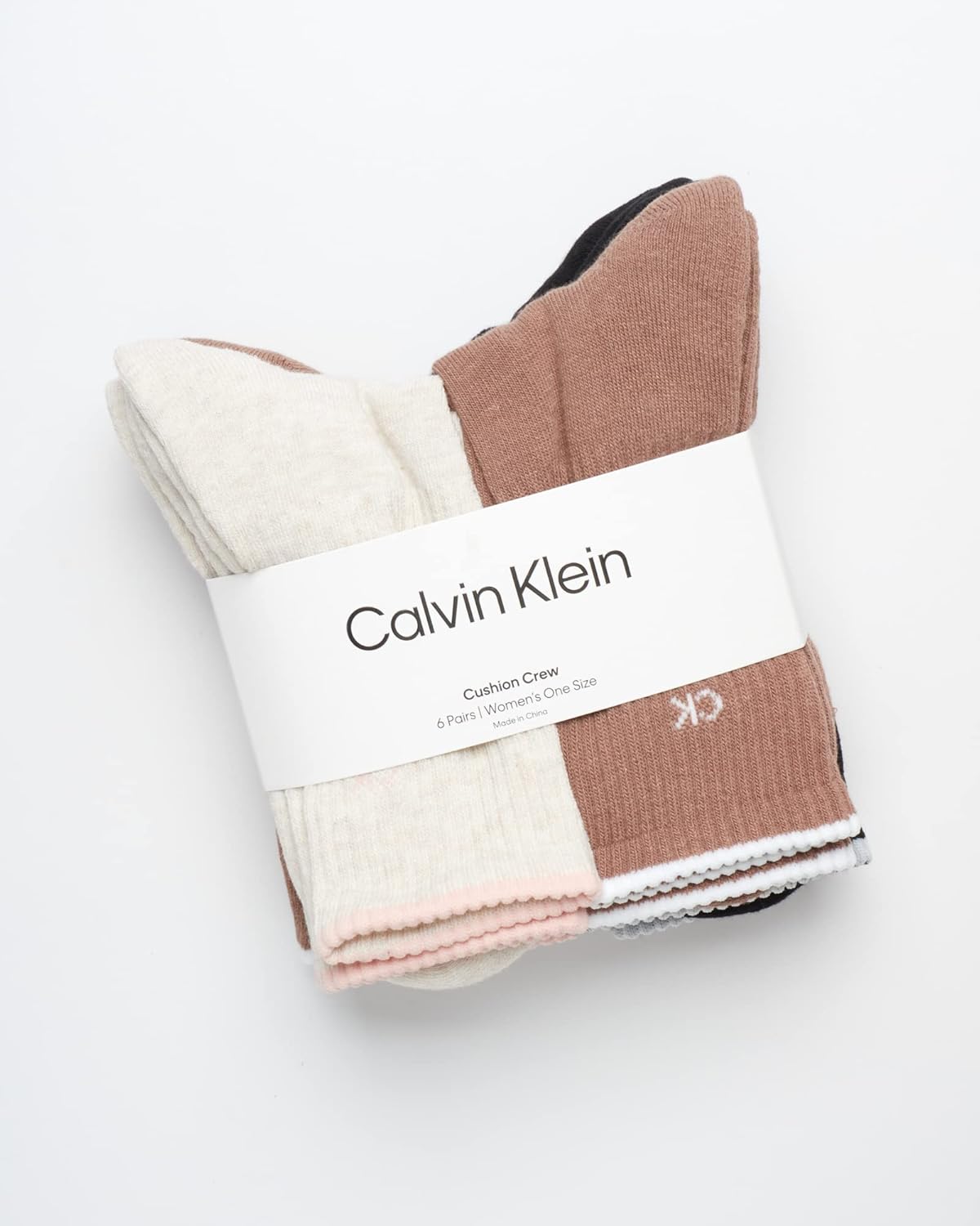 Женские носки Calvin Klein - спортивные носки с мягкой подкладкой (6 пар), Oatmeal Heather Assorted — фото 2